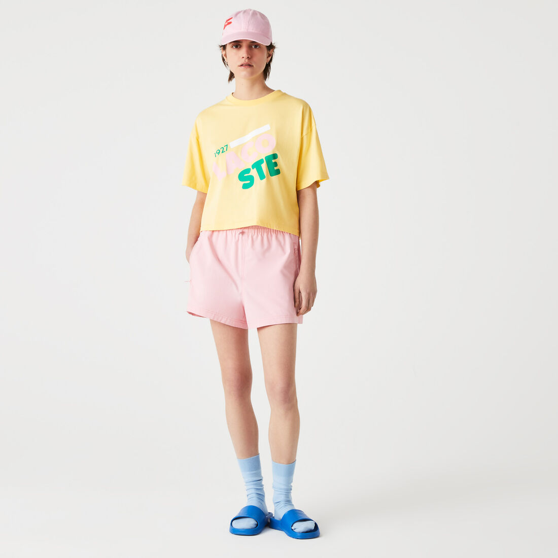 Women's Short Flecked Loose Fit Organic Cotton T-Shirt Women's Short Flecked Loose Fit Organic Cotton T-Shirt