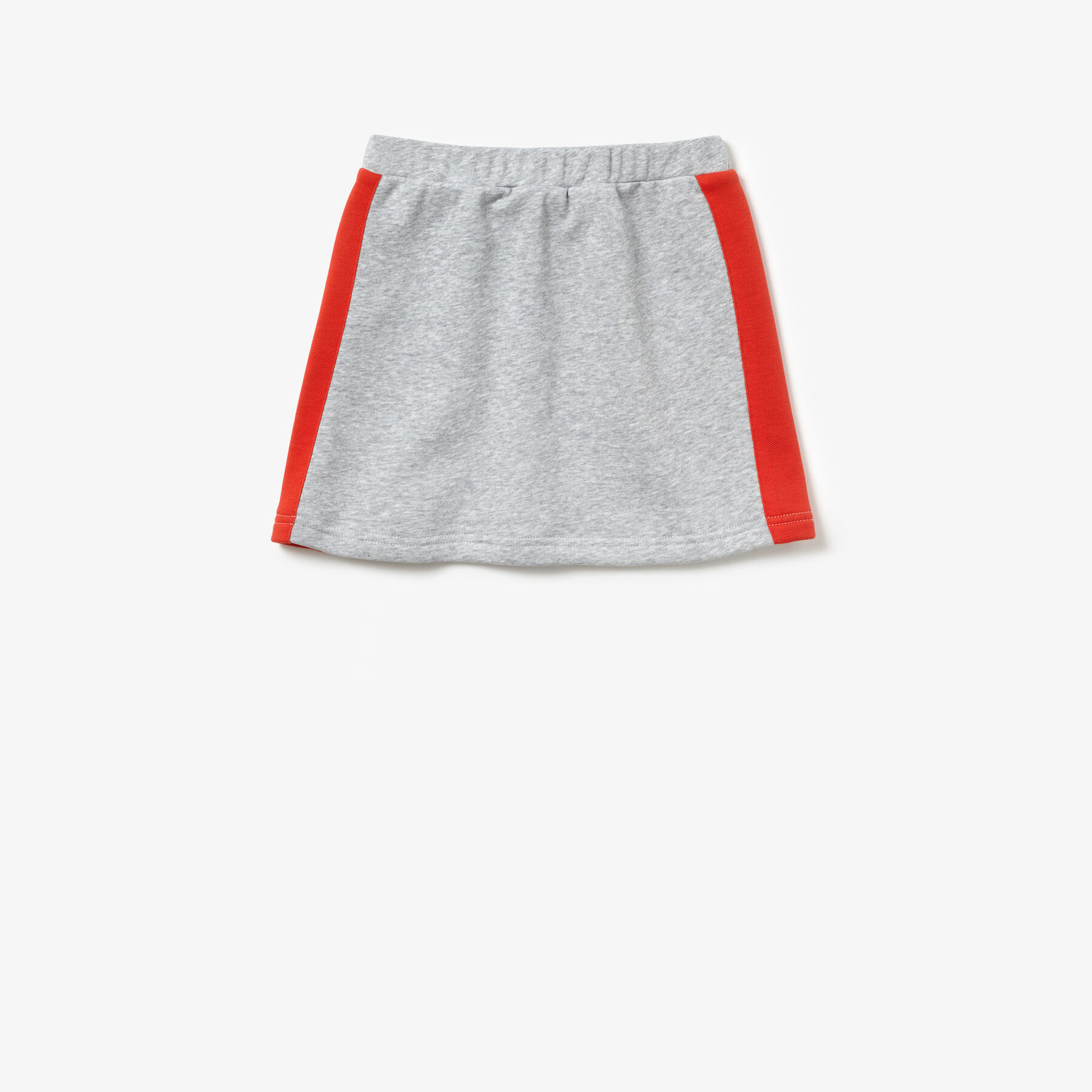 lacoste girls  piped elasticised colourblock fleece skirt