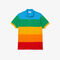 lacoste men s polaroid collaboration color striped classic fit polo