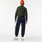 women s lacoste zip trucker neck color block sweater