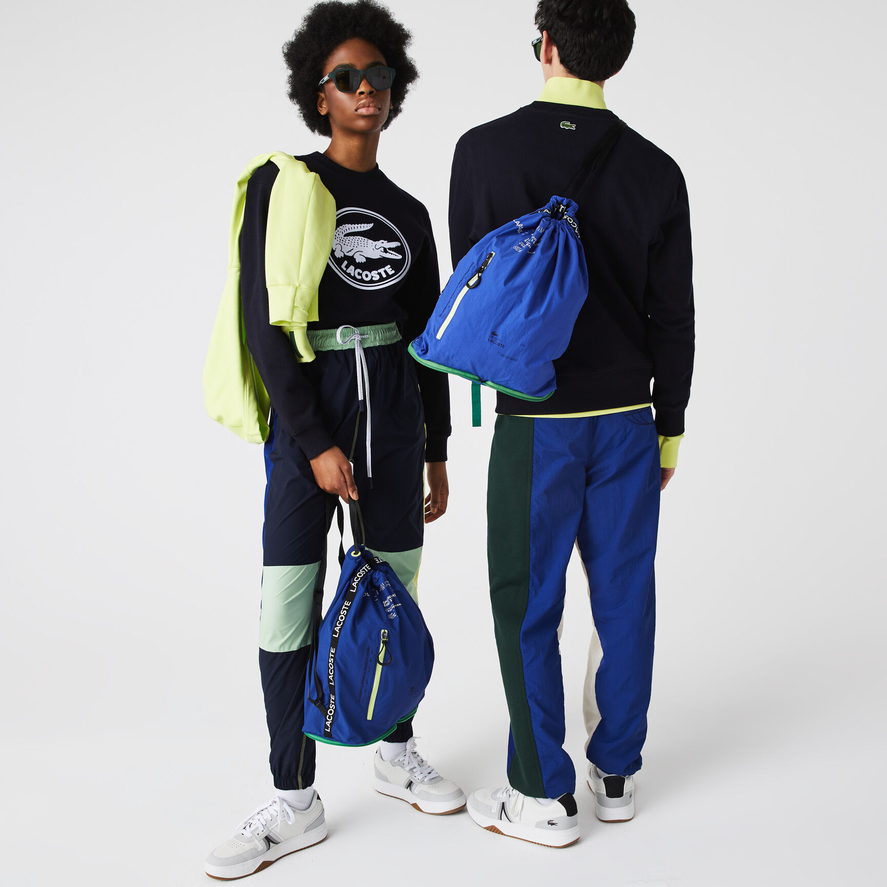 حقيبة ظهر نايلون قابلة للطي بشريط شعار الماركة للجنسين حقيبة ظهر نايلون قابلة للطي بشريط شعار الماركة للجنسين