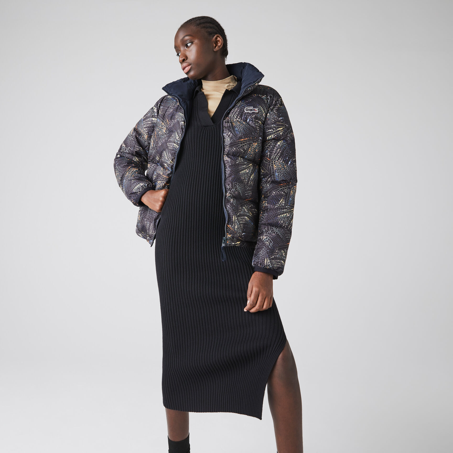 Women’s Lacoste x National Geographic Print Quilted Jacket Women’s Lacoste x National Geographic Print Quilted Jacket