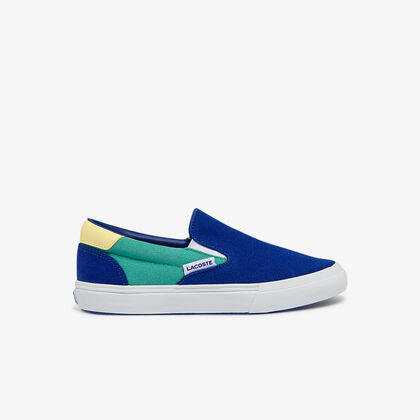 Children's Jump Serve Slip Canvas Trainers