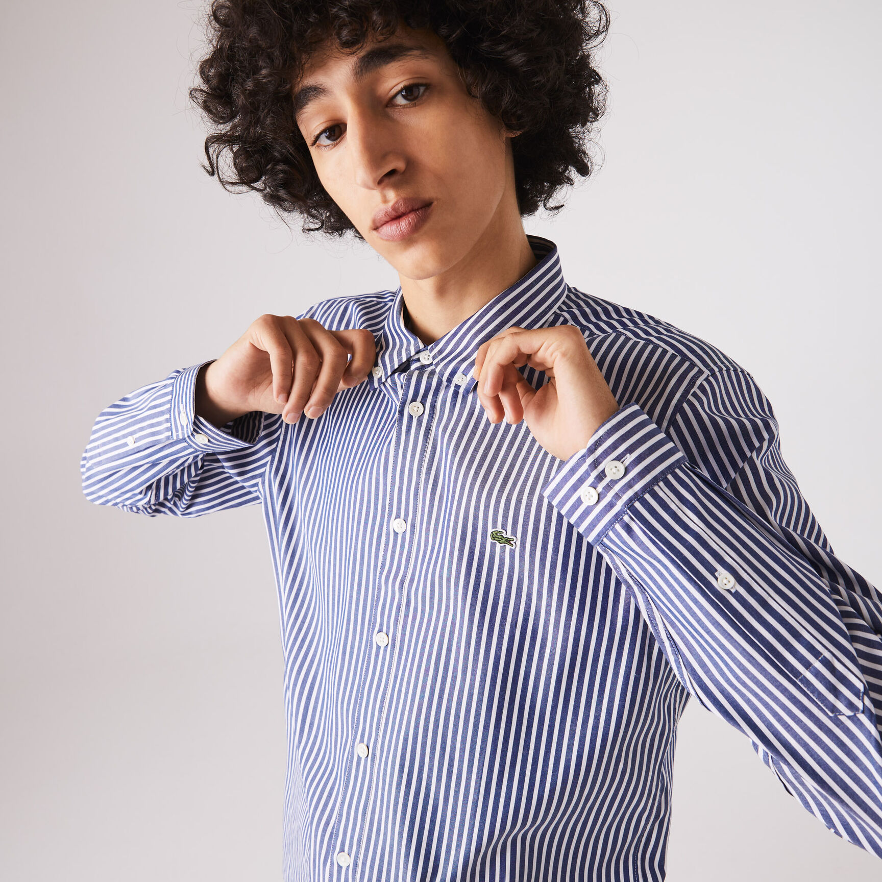 Men's Regular Fit Striped Cotton Shirt Men's Regular Fit Striped Cotton Shirt