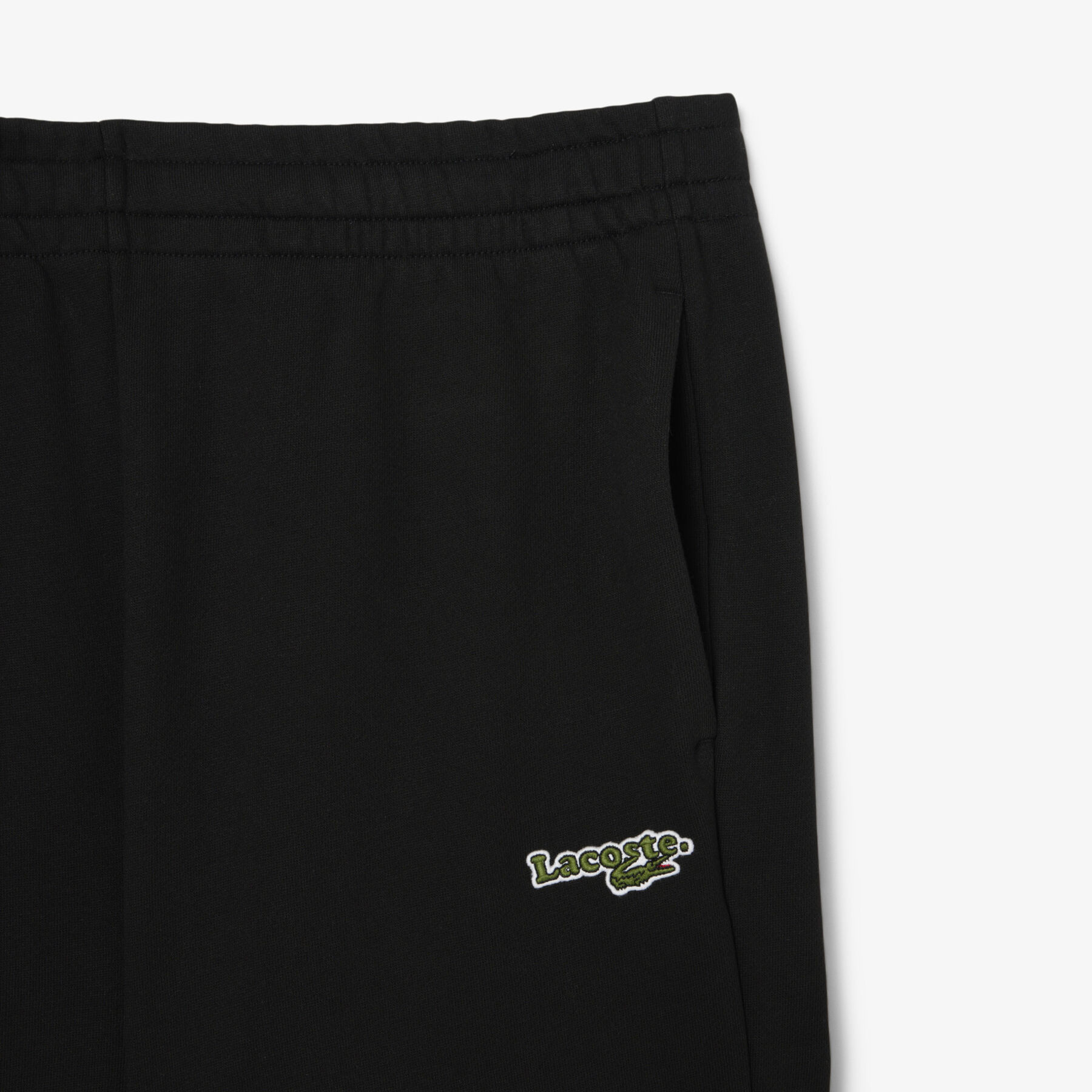 lacoste straight fit logo sweatpants