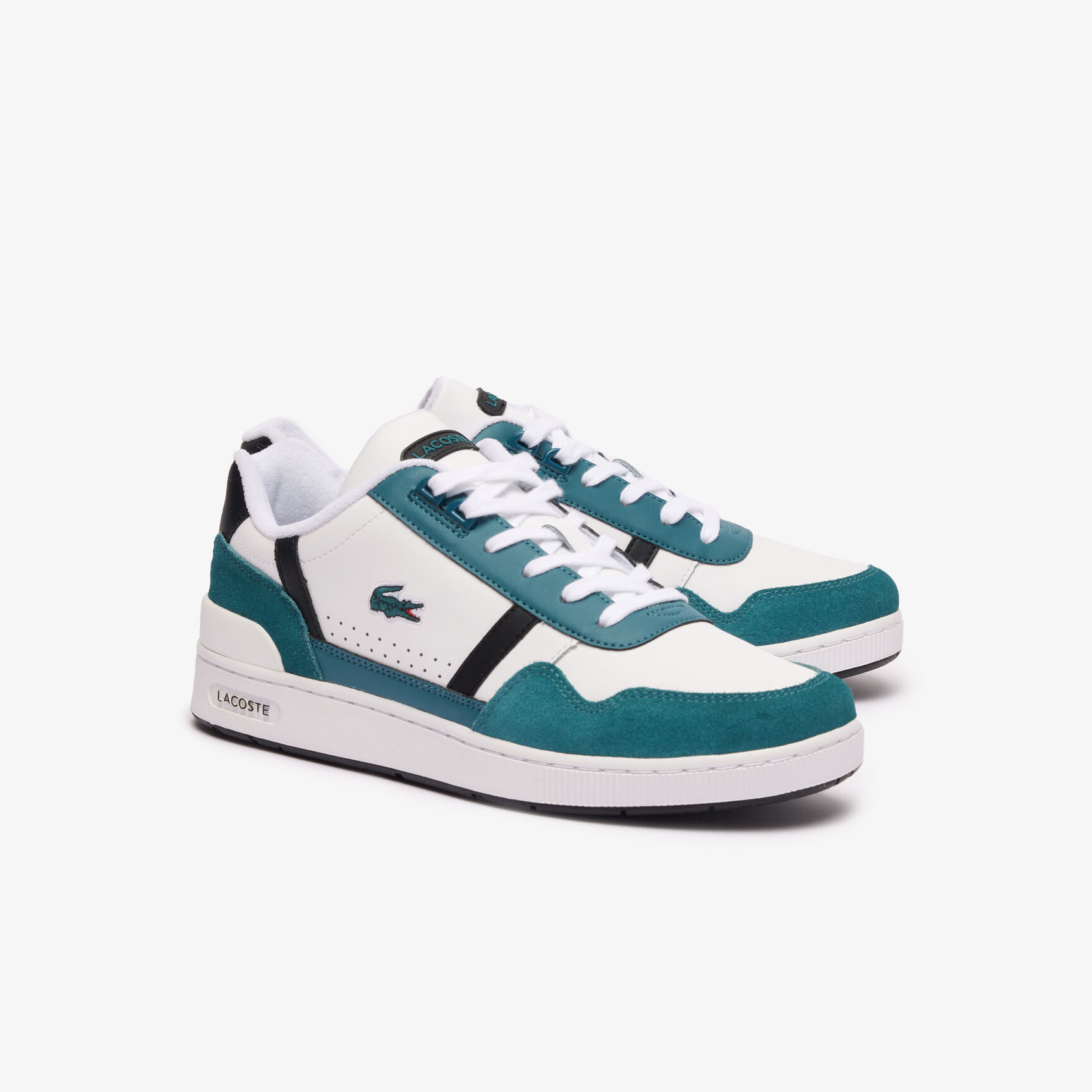 Men's T-Clip Logo Leather Trainers 