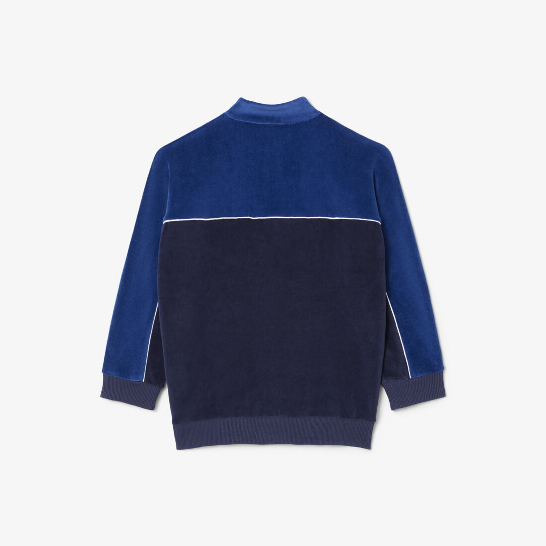 Zipped Velvet Color-Block Sweatshirt Zipped Velvet Color-Block Sweatshirt