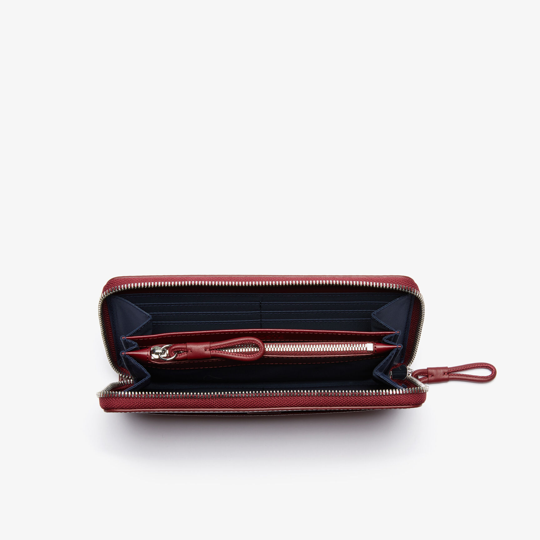 محفظة بسحاب من جلد البيكيه غير اللامع مجموعة Chantaco للنساء