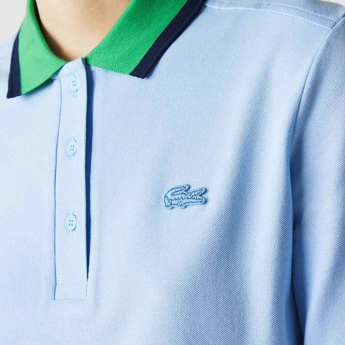 Women’s Contrast Collar Stretch Cotton Piqué Polo Dress Women’s Contrast Collar Stretch Cotton Piqué Polo Dress