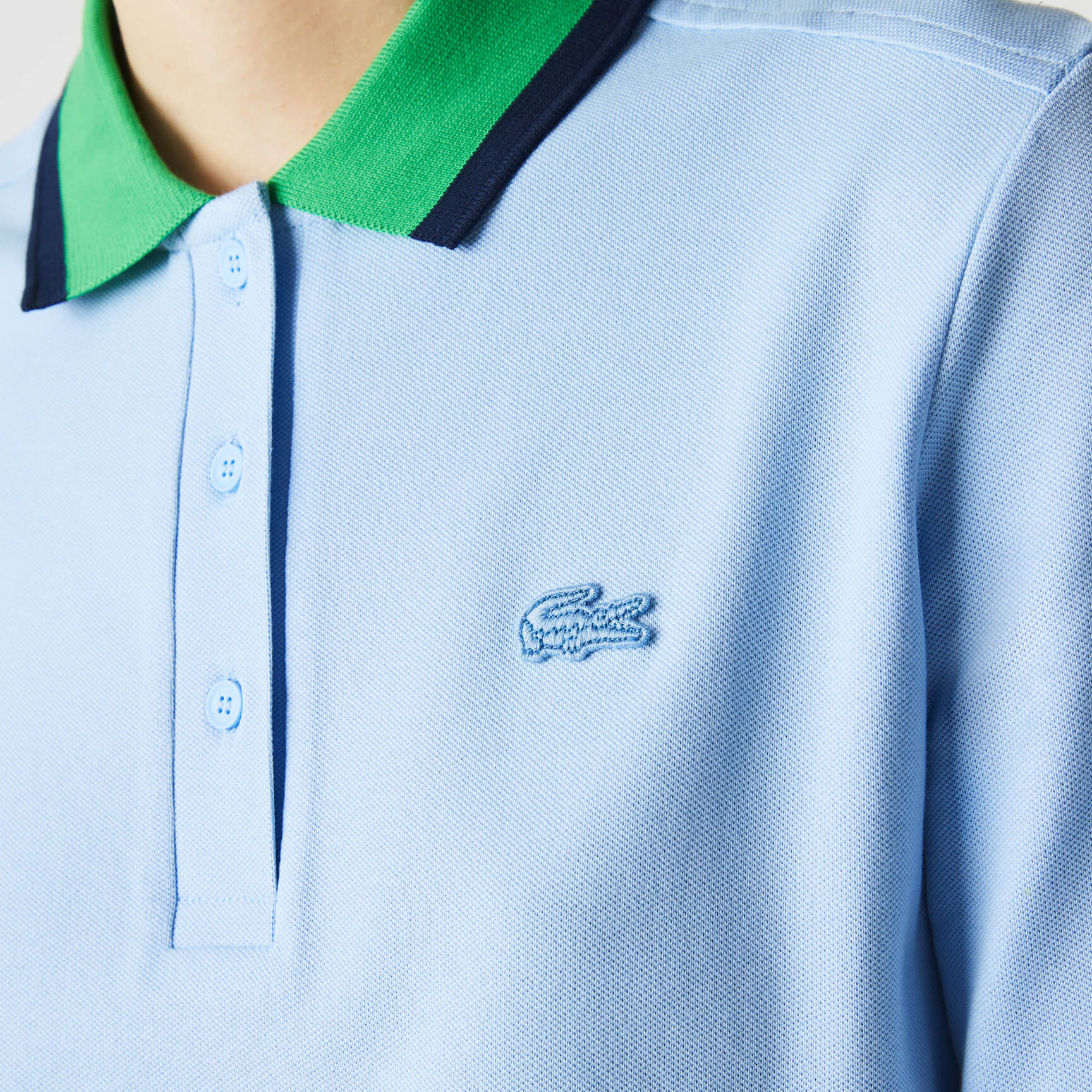 Women’s Contrast Collar Stretch Cotton Piqué Polo Dress Women’s Contrast Collar Stretch Cotton Piqué Polo Dress