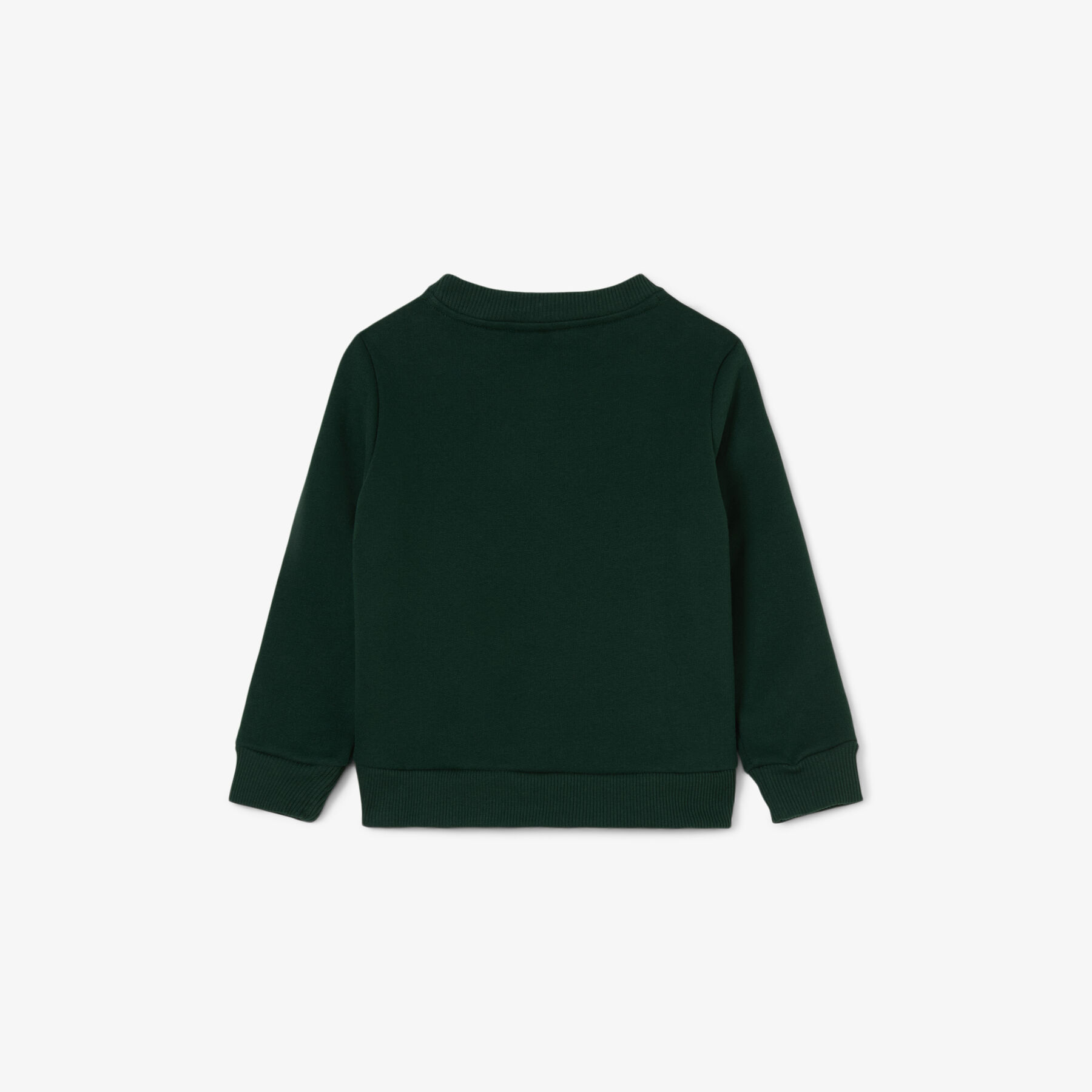 lacoste logo stripe fleece sweatshirt