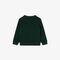 lacoste logo stripe fleece sweatshirt