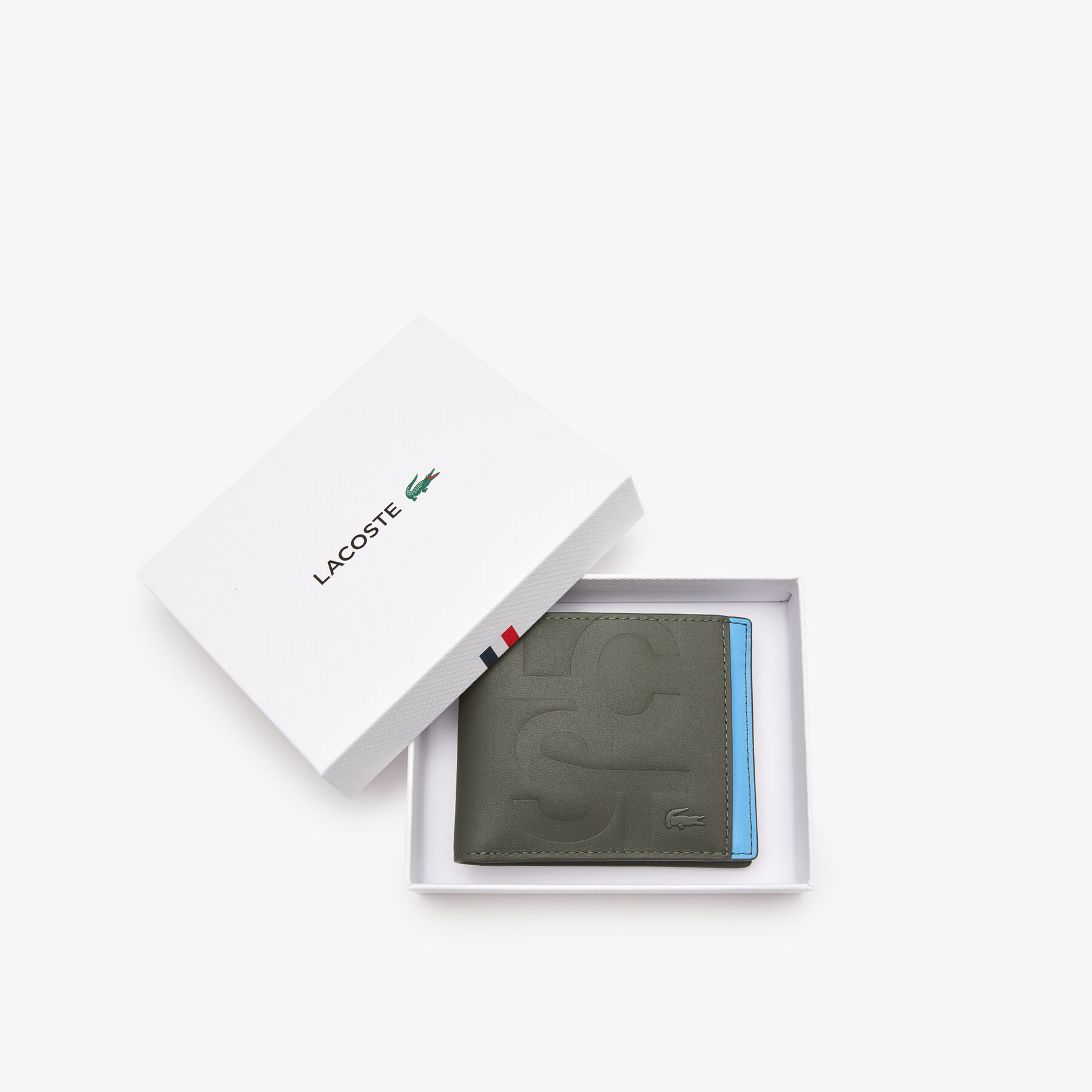 Men's Lacoste LCST Print Color-Block Billfold men s lacoste lcst print color block billfold