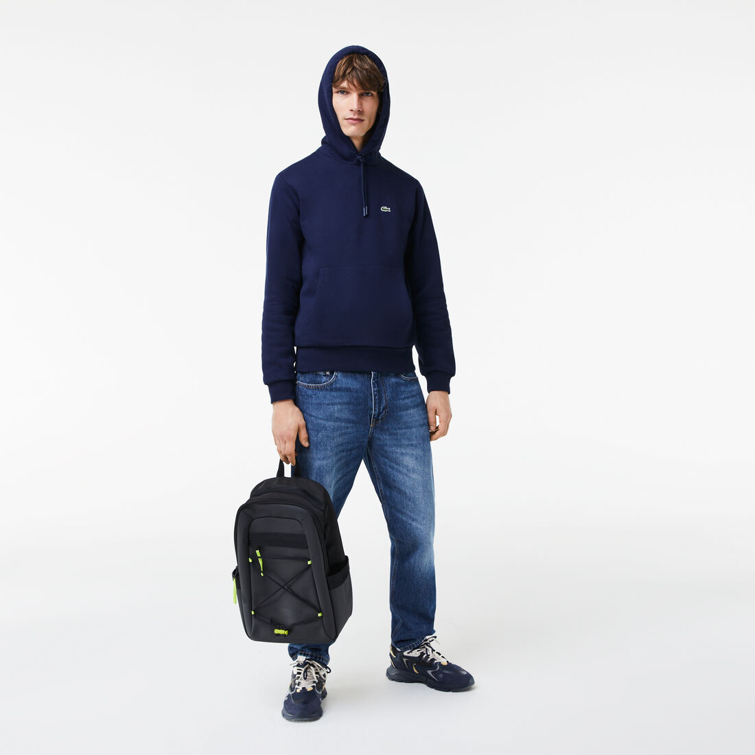 Men's Lacoste Elasticised Cord Water-Repellent Backpack Men's Lacoste Elasticised Cord Water-Repellent Backpack