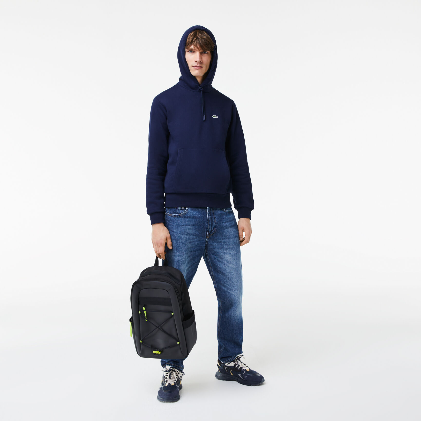 Men's Lacoste Elasticised Cord Water-Repellent Backpack Men's Lacoste Elasticised Cord Water-Repellent Backpack