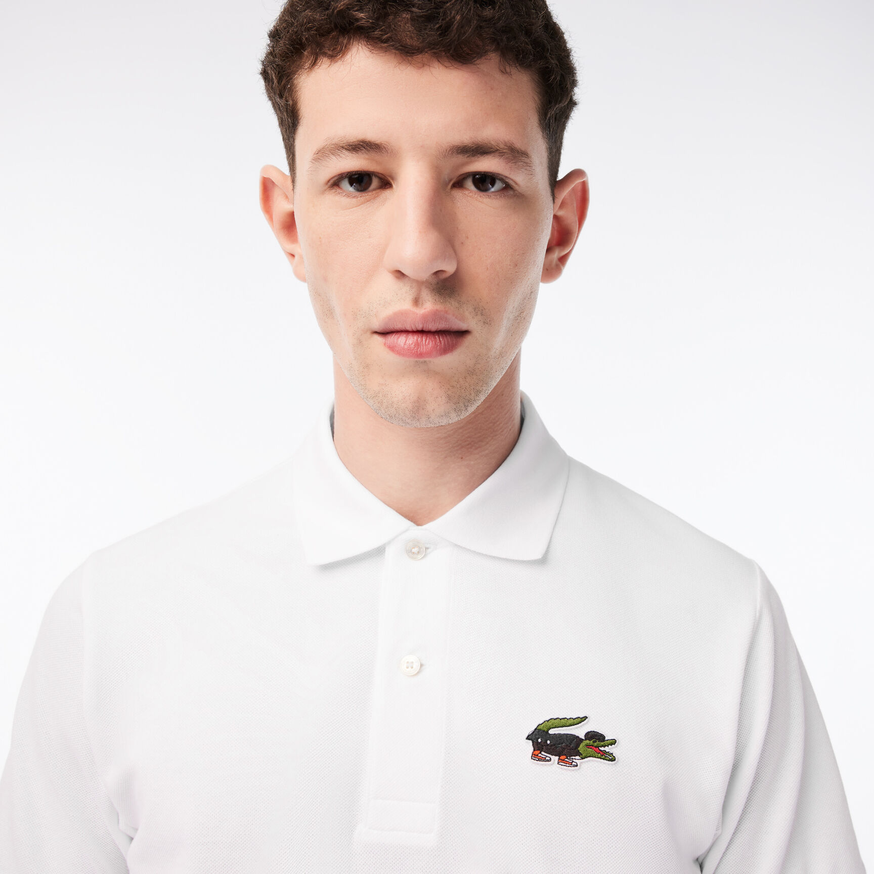 تيشيرت بولو قطن عضوي للرجال مجموعة Lacoste x Netflix
