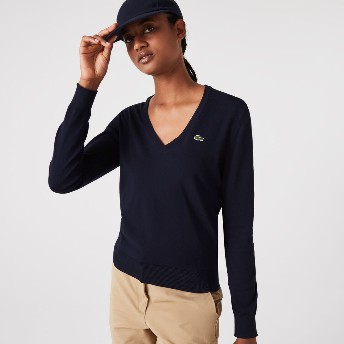 Women’s V-neck Organic Cotton Sweater Women’s V-neck Organic Cotton Sweater