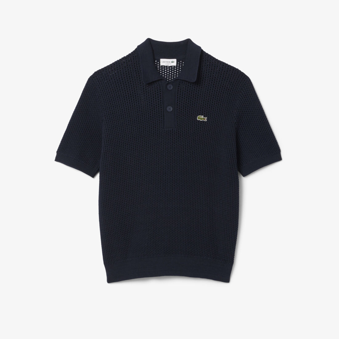 سترة بولو من القطن الثقيل بأكمام قصيرة سترة بولو من القطن الثقيل بأكمام قصيرة