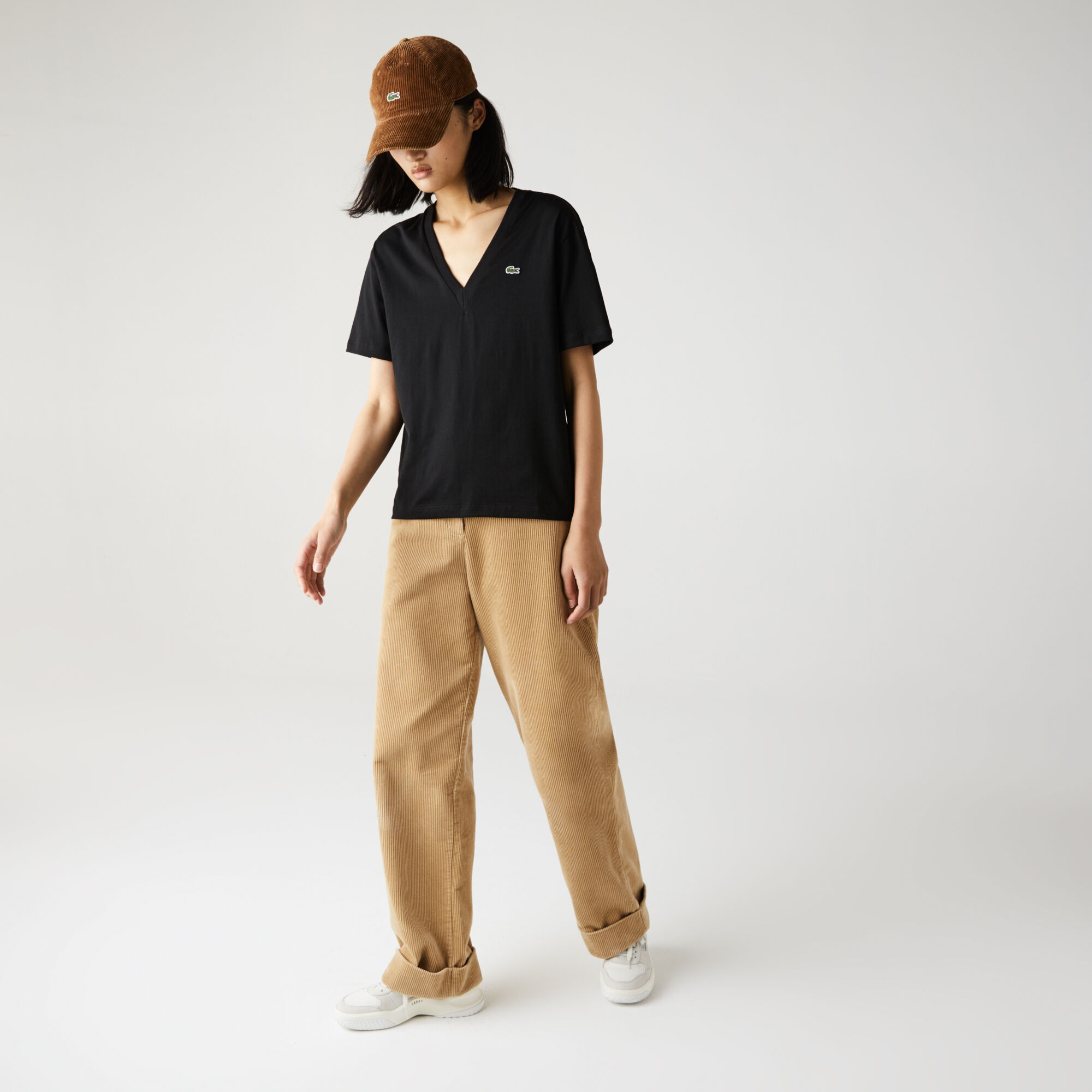 Women’s V-Neck Premium Cotton T-shirt Women’s V-Neck Premium Cotton T-shirt