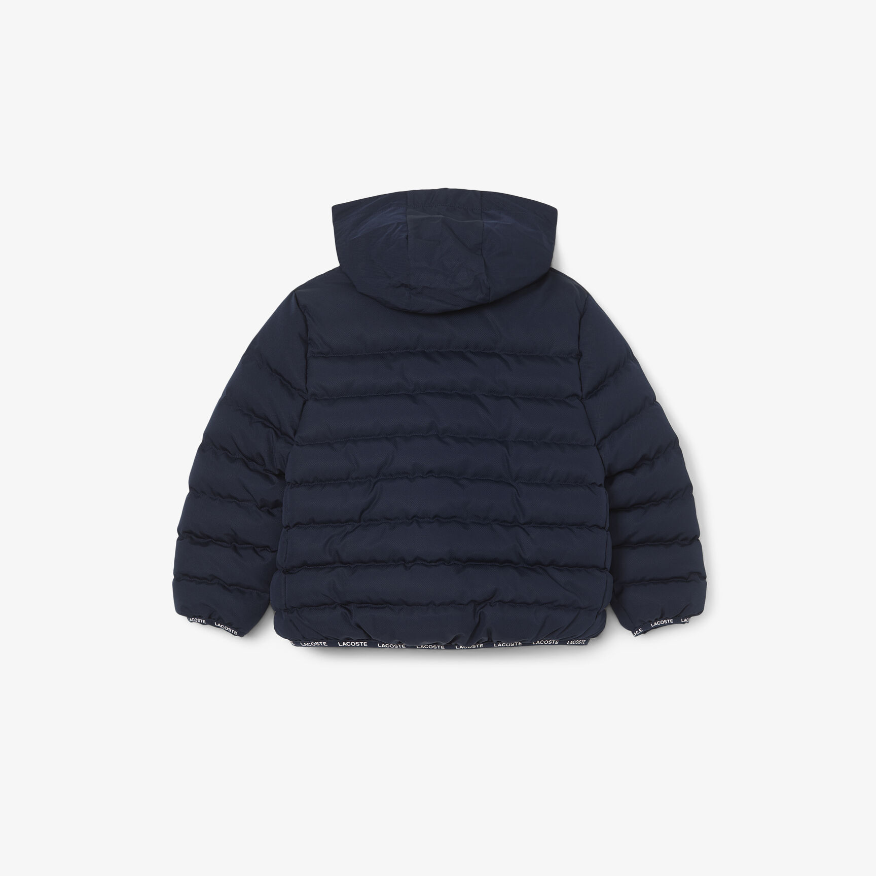 هودي منتفخ من التفتا بنمط ألماسي مع قبعة