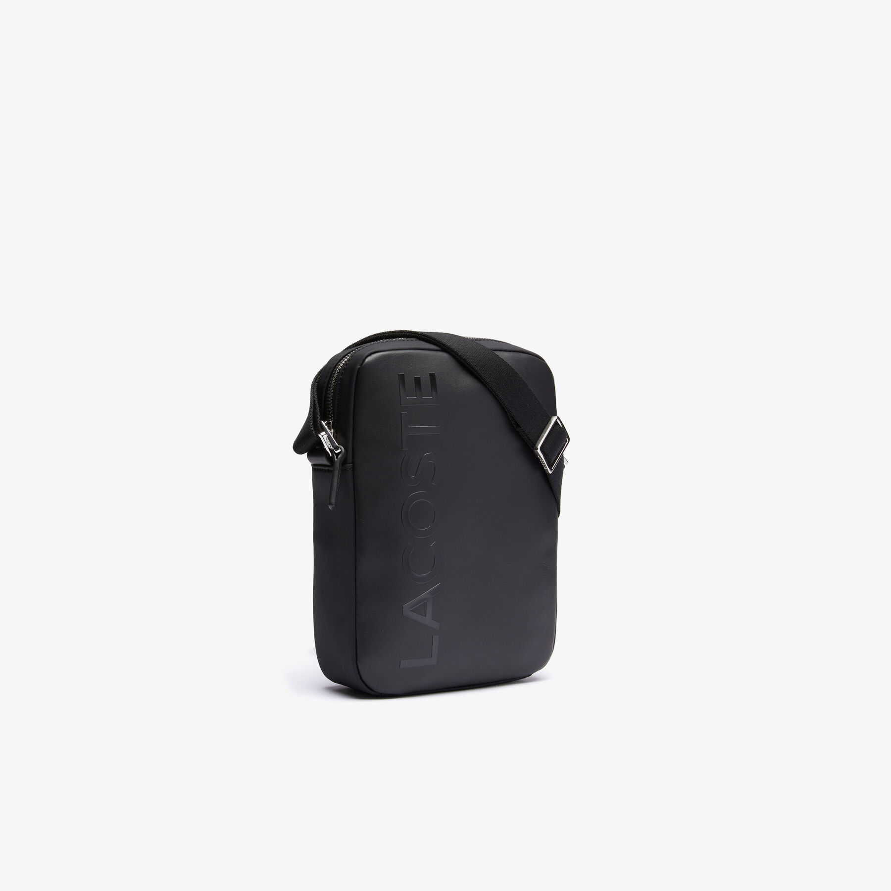 Men's L.12.12 Signature Leather Cross Body Bag lacoste men s l 12 12 signature leather cross body bag