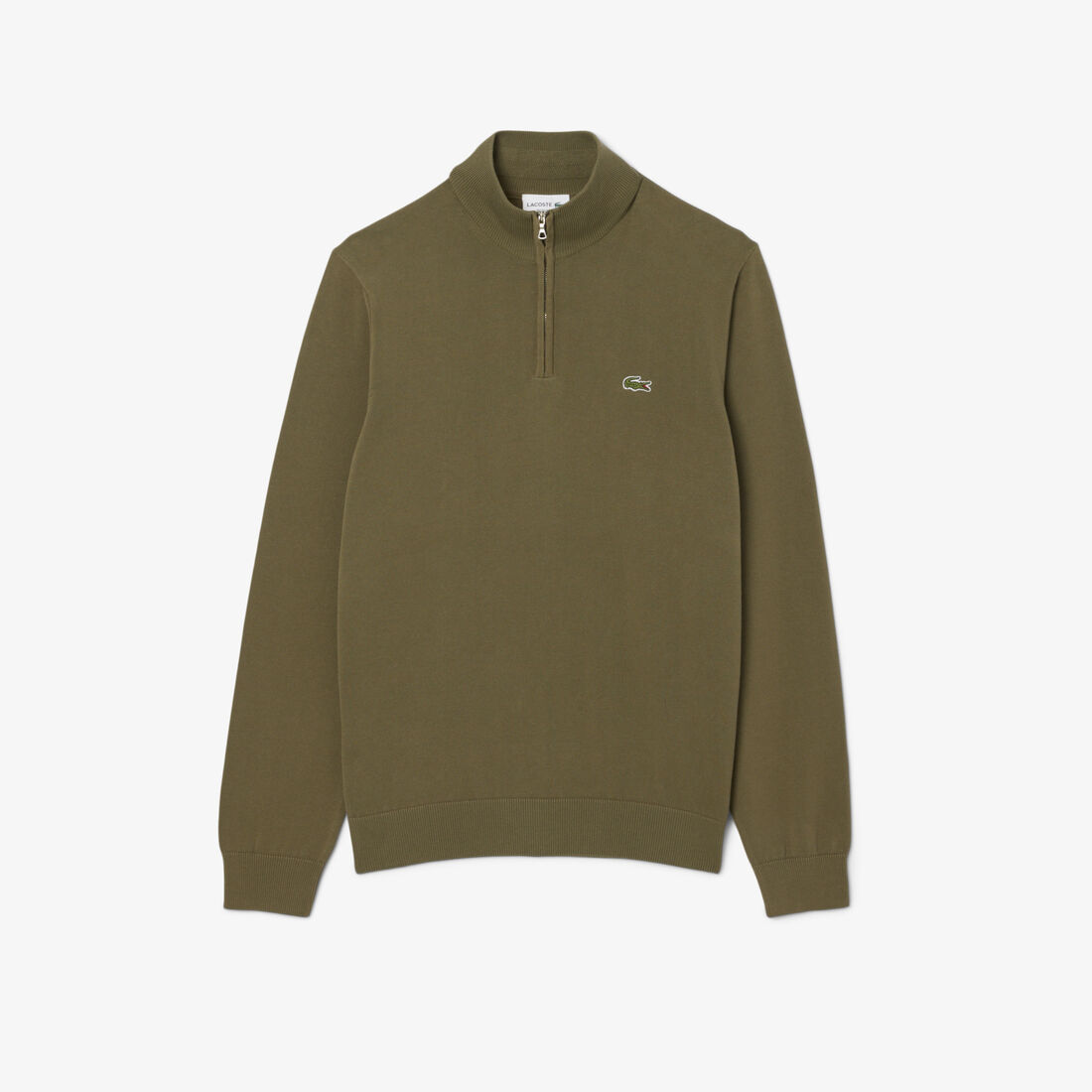 سترة قطنية بسحاب وياقة عالية سترة قطنية بسحاب وياقة عالية