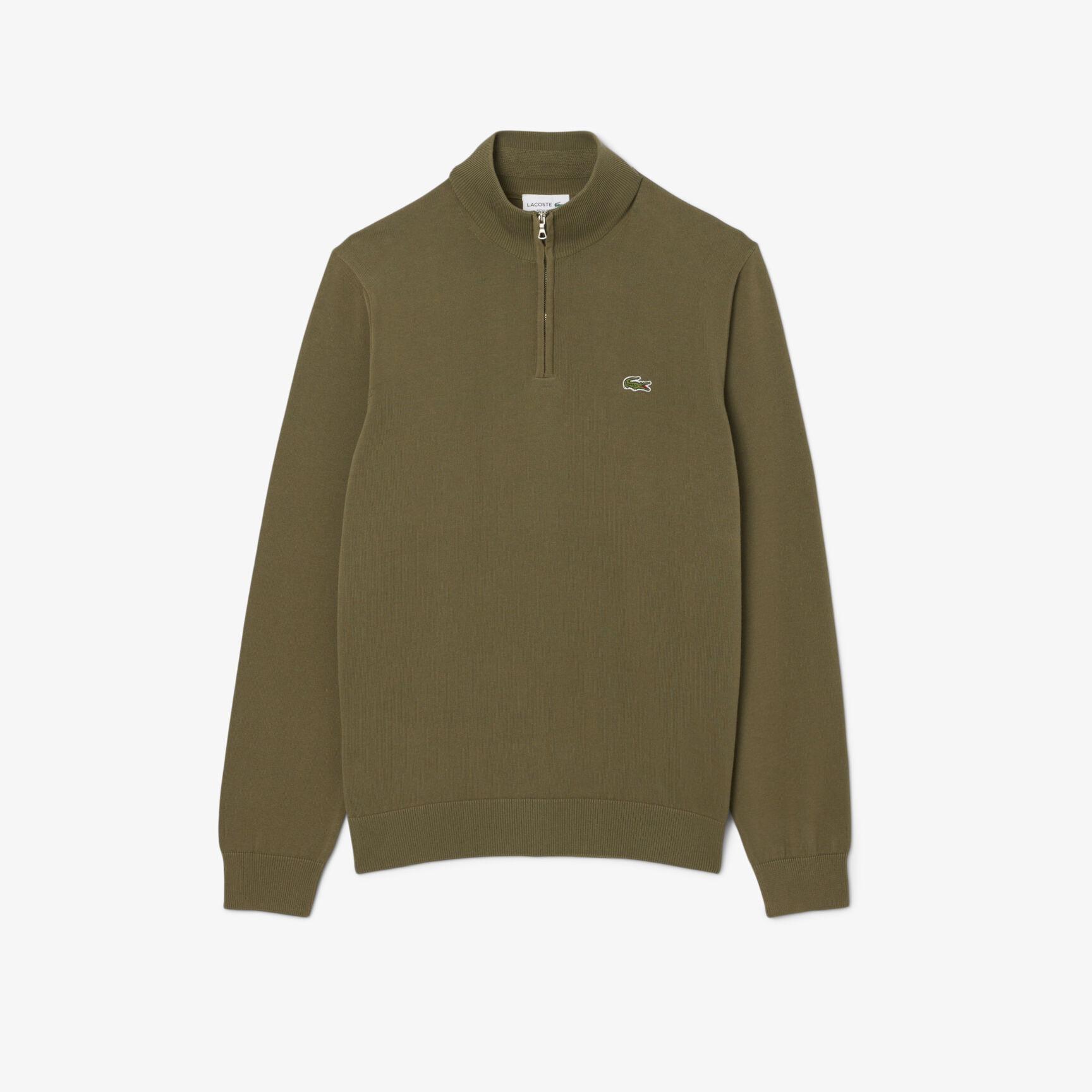 سترة قطنية بسحاب وياقة عالية سترة قطنية بسحاب وياقة عالية