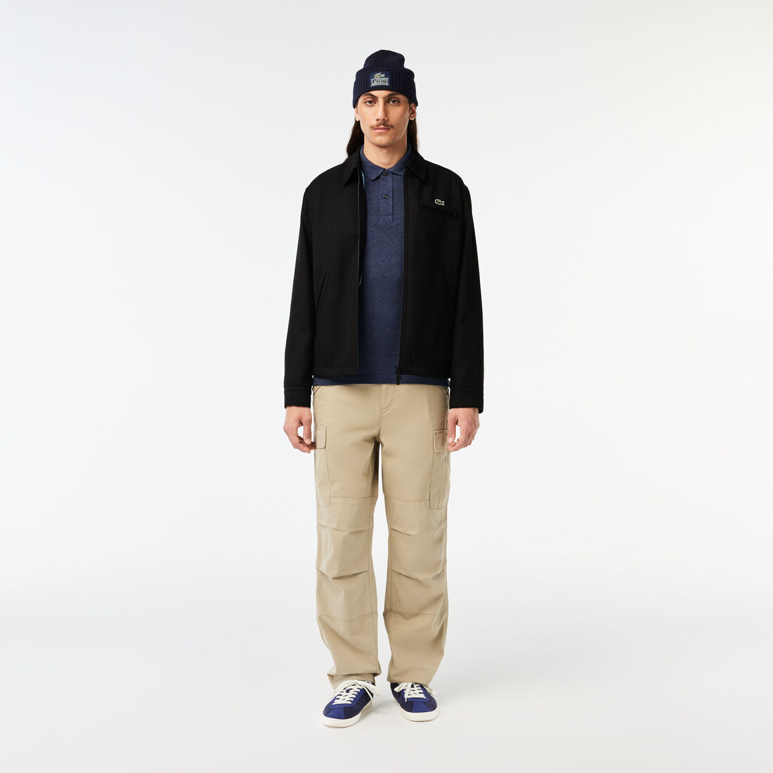 قميص بولو بيكيه بقصة ضيقة L.12.12 قميص بولو بيكيه بقصة ضيقة L.12.12