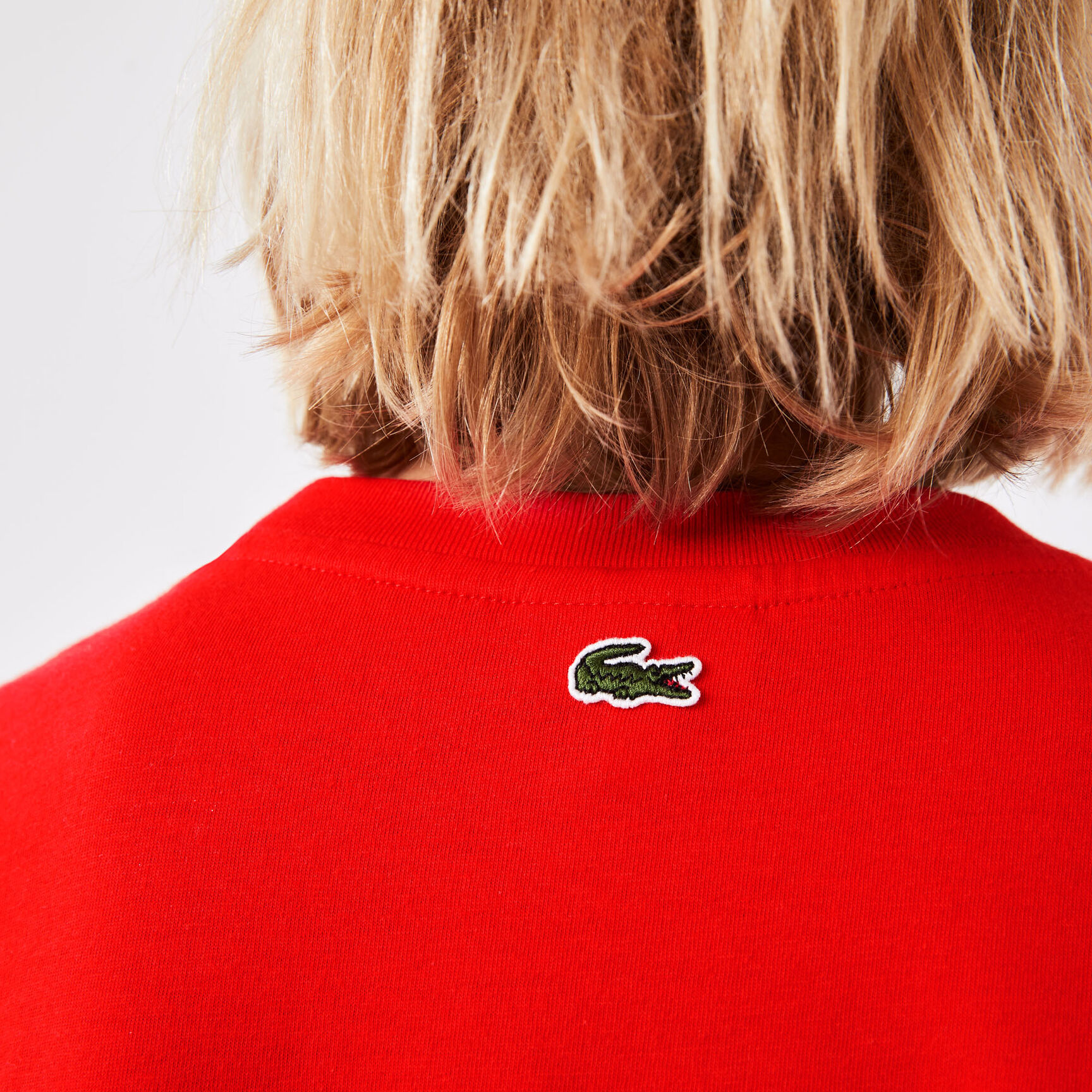 تيشيرت لاكوست قطن جيرسيه بشعار الماركة بلون مغاير للأطفال تيشيرت لاكوست قطن جيرسيه بشعار الماركة بلون مغاير للأطفال