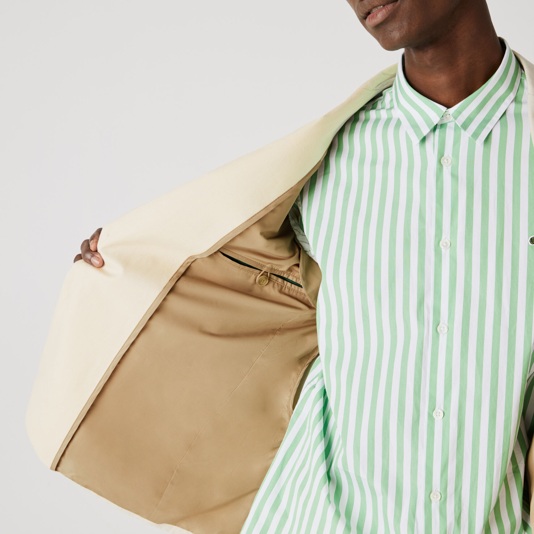 Men’s Straight Fit Cotton And Linen Blend Blazer