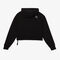 lacoste short cut cotton hoodie