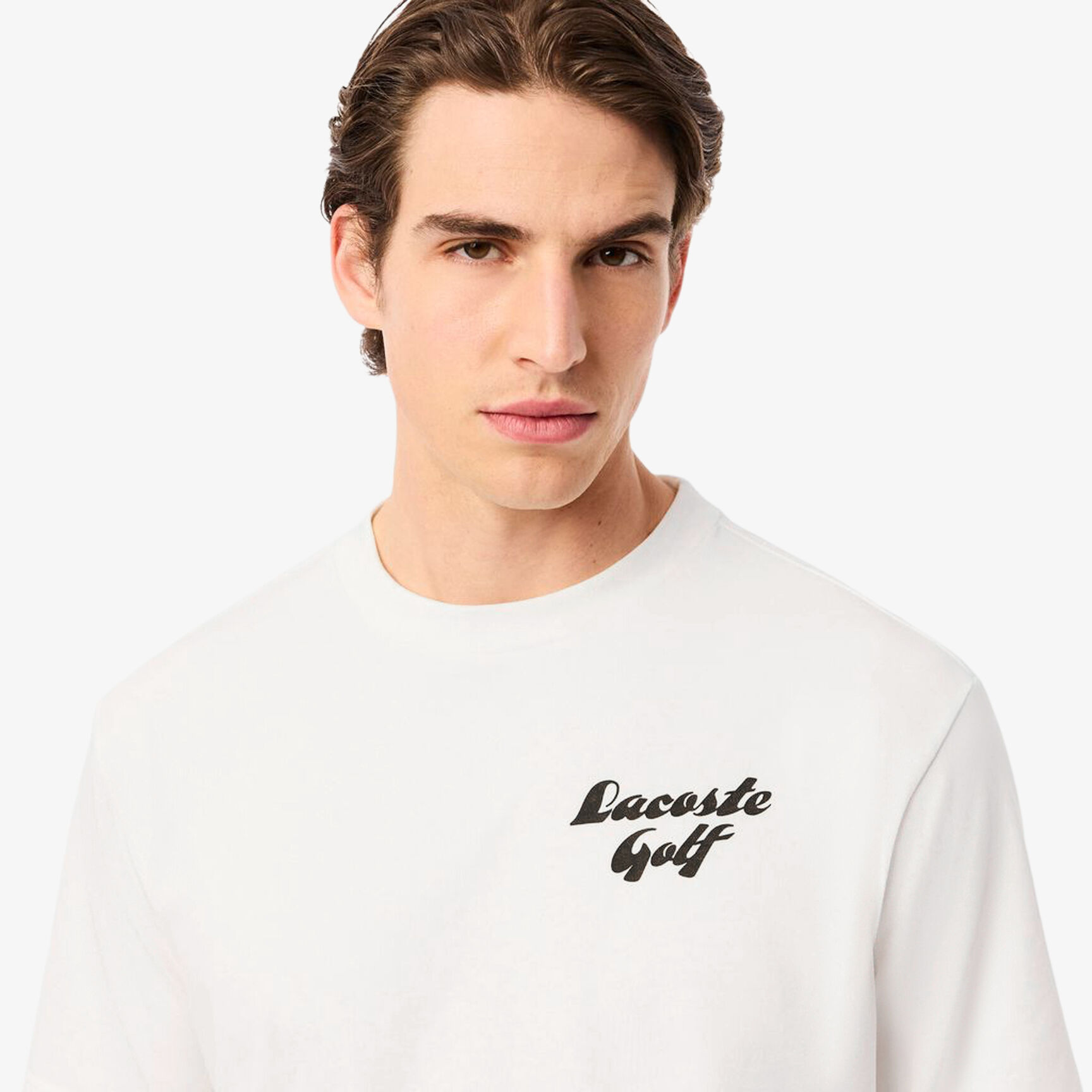 تي شيرت جولف مطبوع بقصّة مريحة