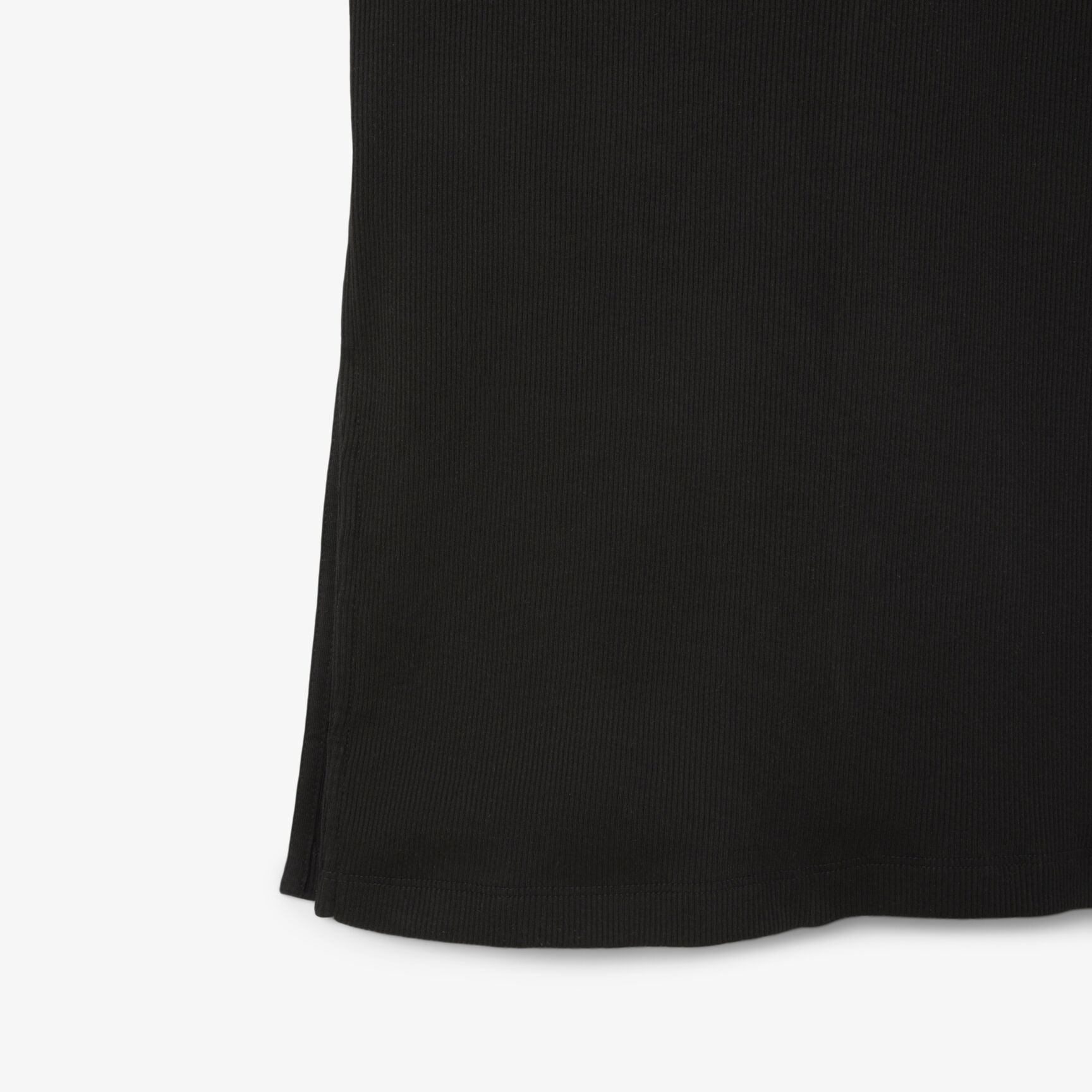 فستان بولو من القطن المضلع الطويل فستان بولو من القطن المضلع الطويل