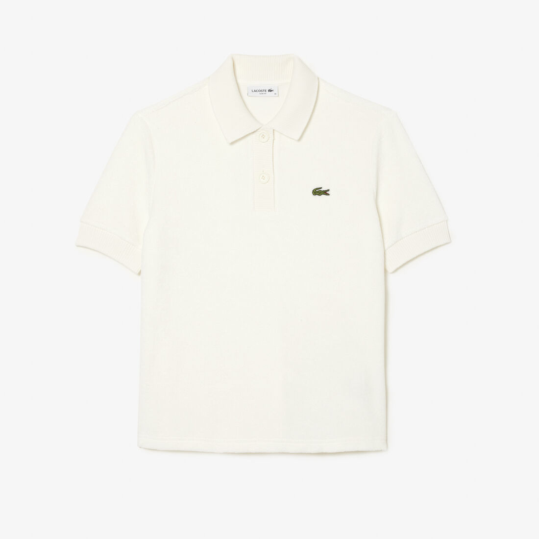Women's Lacoste Organic Cotton Terry Polo Shirt Women's Lacoste Organic Cotton Terry Polo Shirt