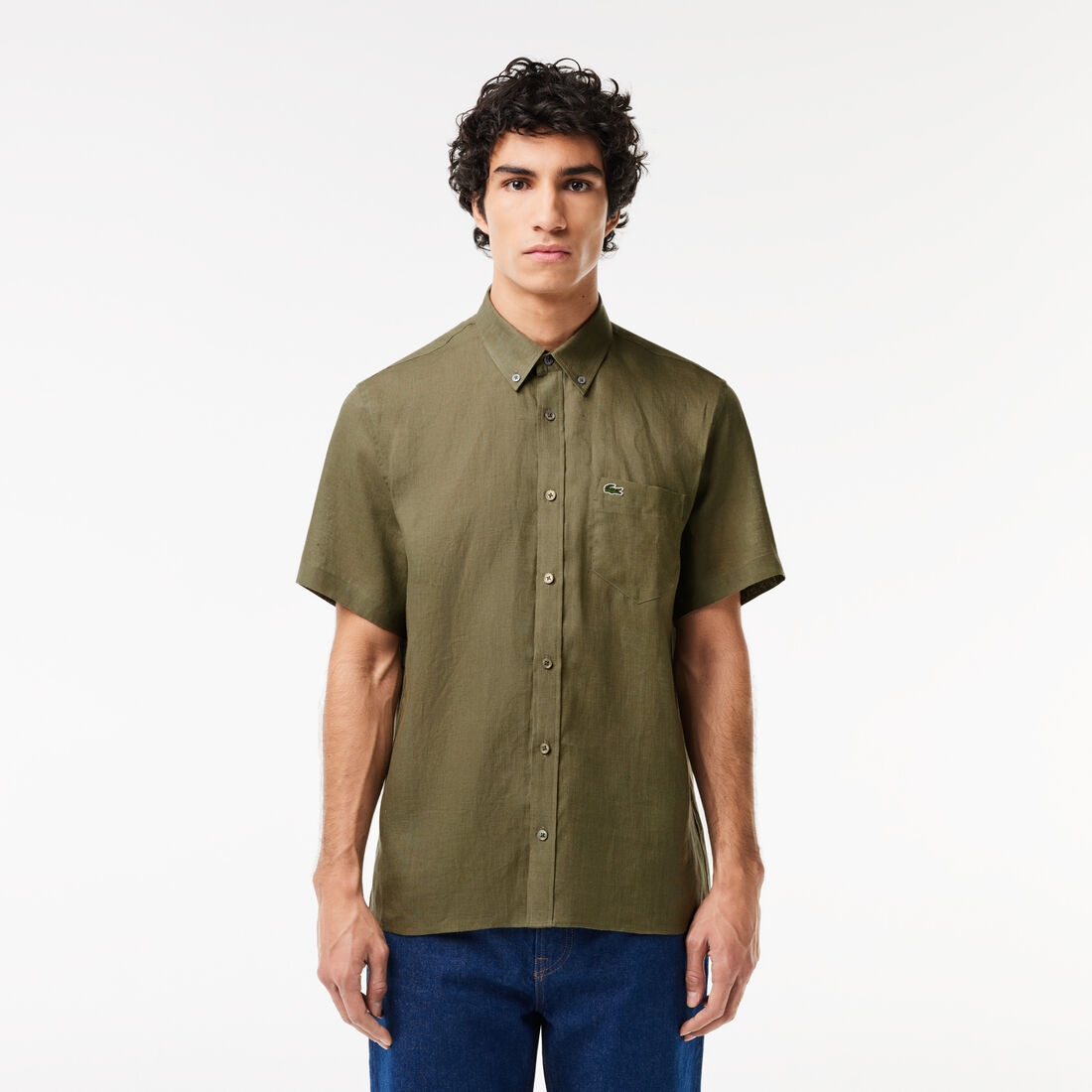 Short Sleeved Linen Shirt