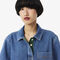 Oversized Lightweight Denim Polo Shirt Oversized Lightweight Denim Polo Shirt