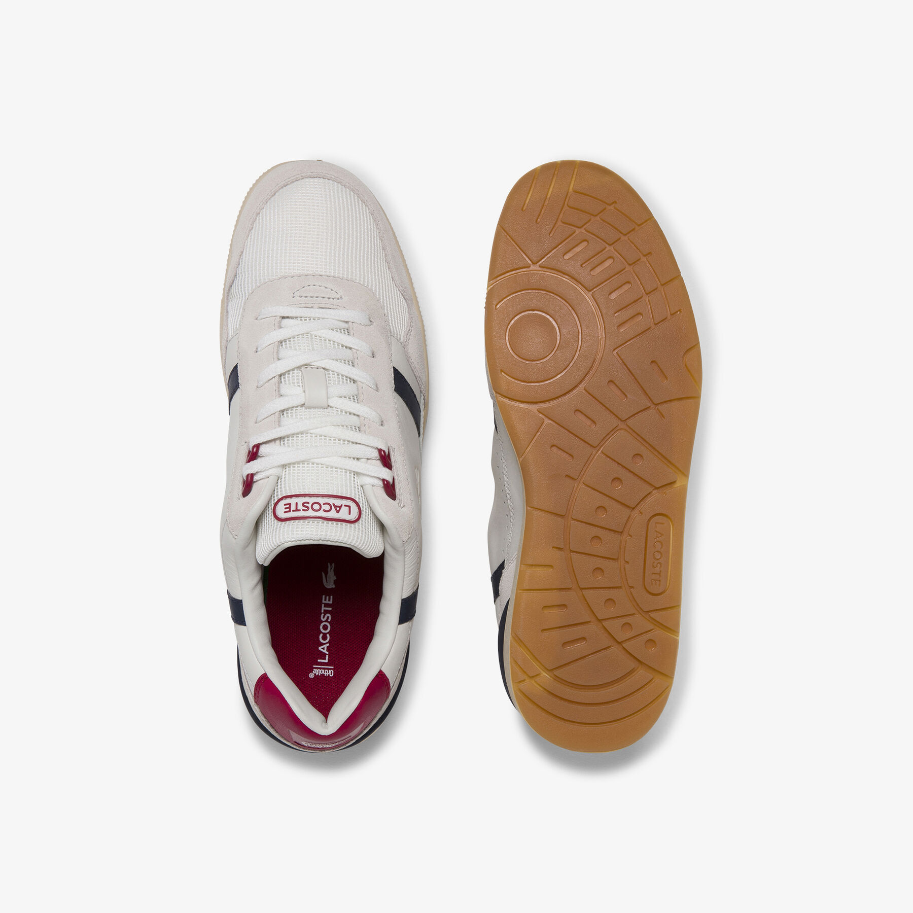 Men's T-Clip Leather Sneakers lacoste men s t clip leather sneakers