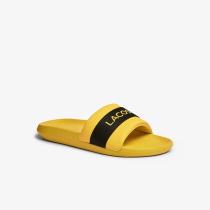 Men's Croco Slides Textile Logo