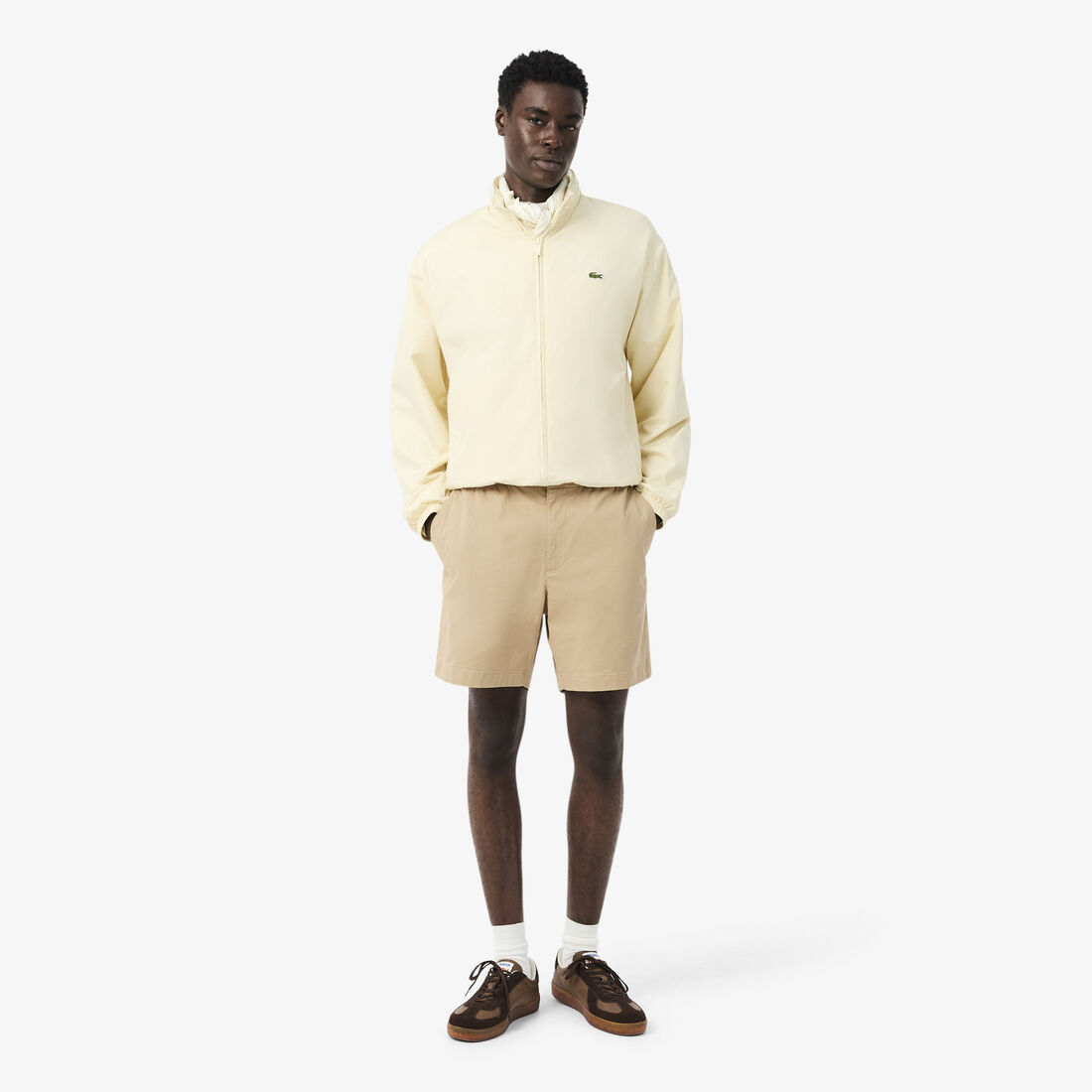 Regular Fit Stretch Cotton Shorts