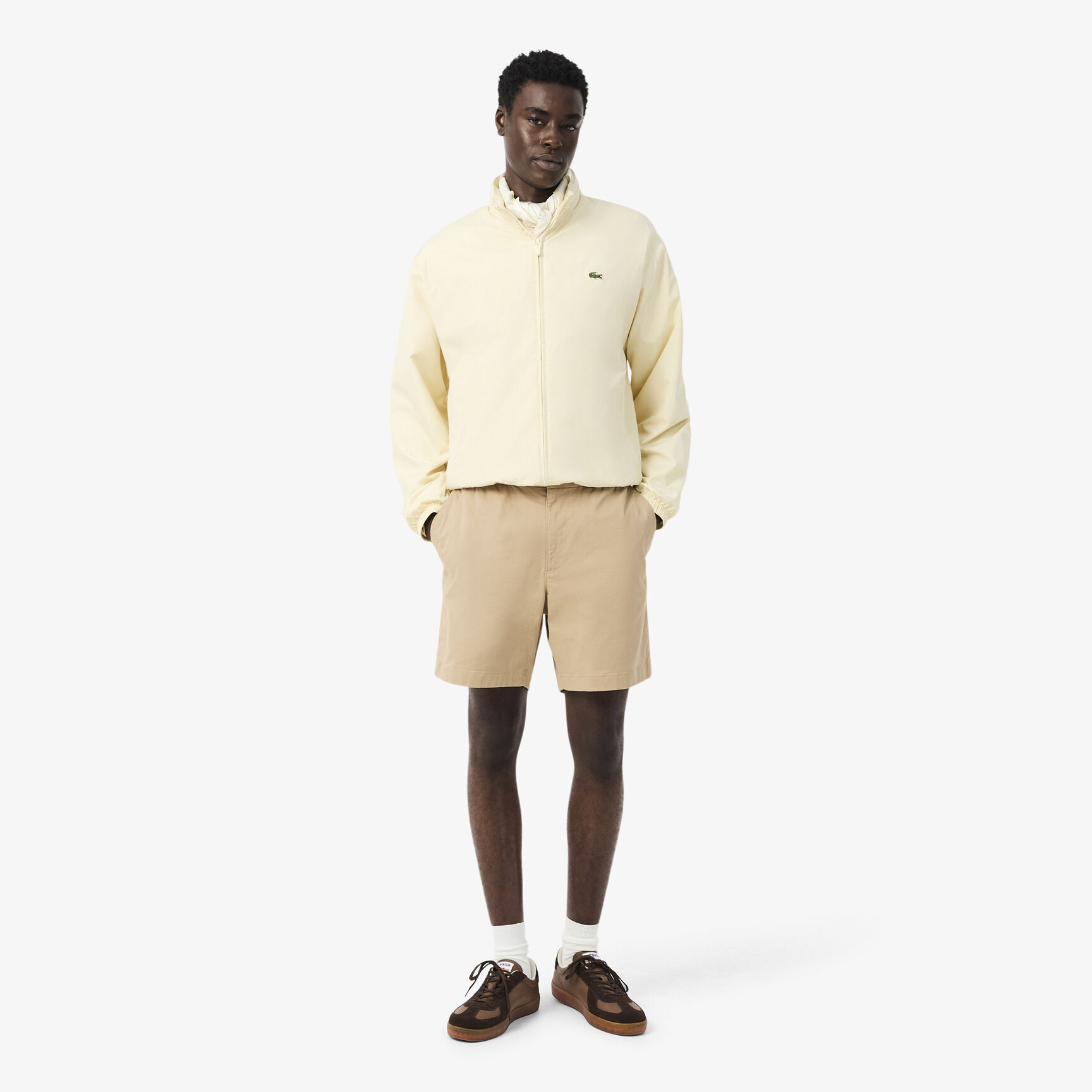 Regular Fit Stretch Cotton Shorts