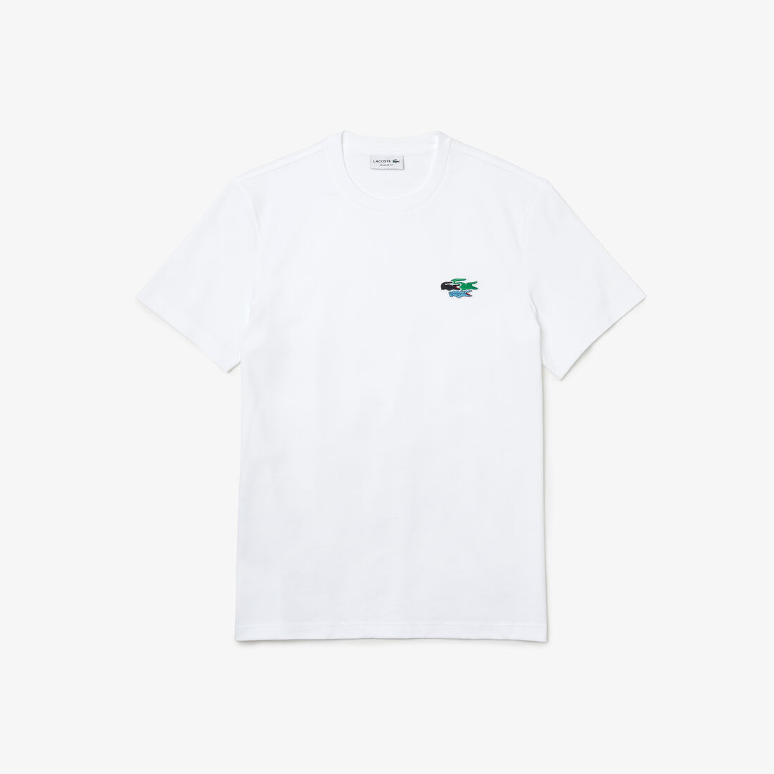 Men's Crew Neck Colored Crocodiles Organic Cotton T-shirt Men's Crew Neck Colored Crocodiles Organic Cotton T-shirt