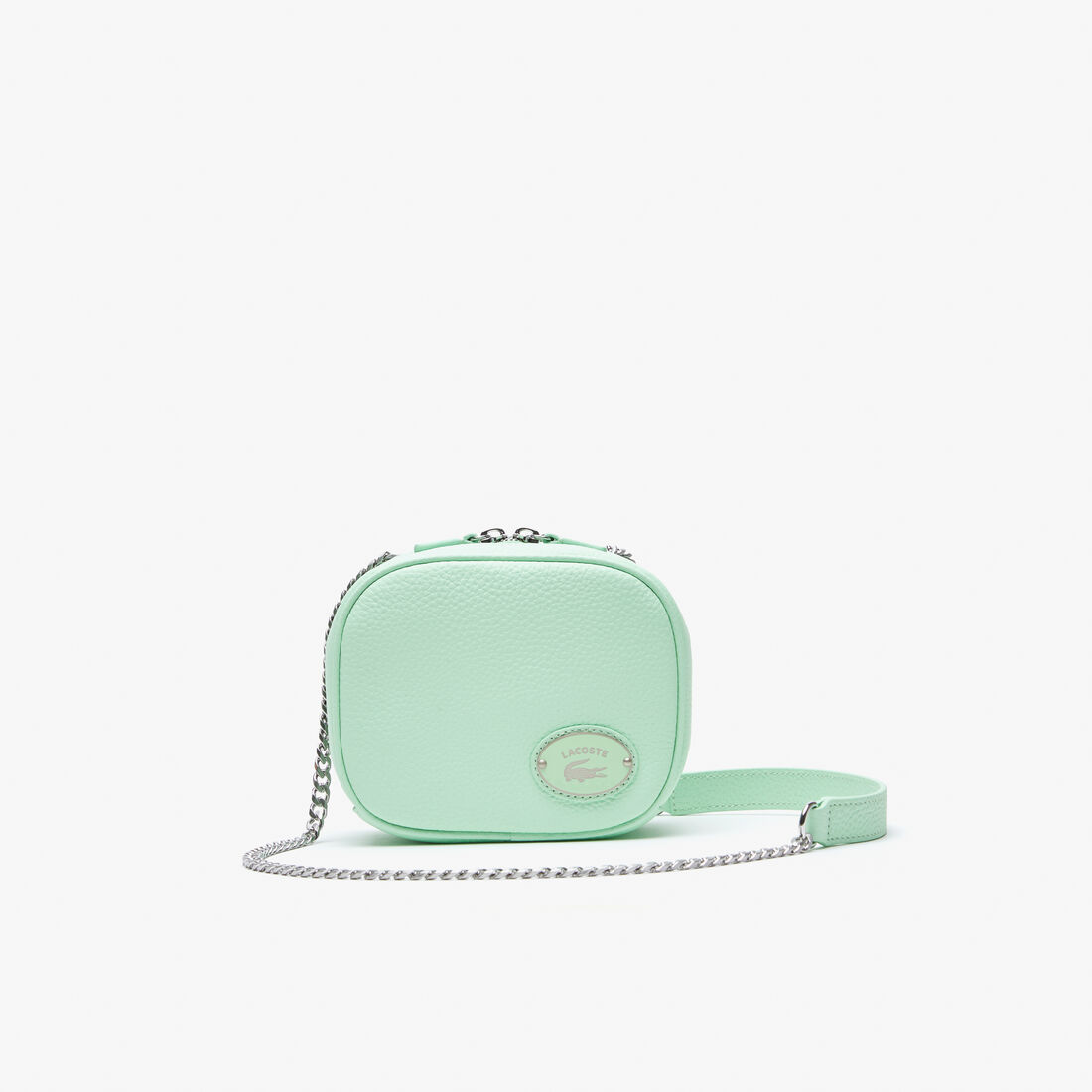 Women's Lacoste Small Square Grained Leather Crossover Bag Women's Lacoste Small Square Grained Leather Crossover Bag