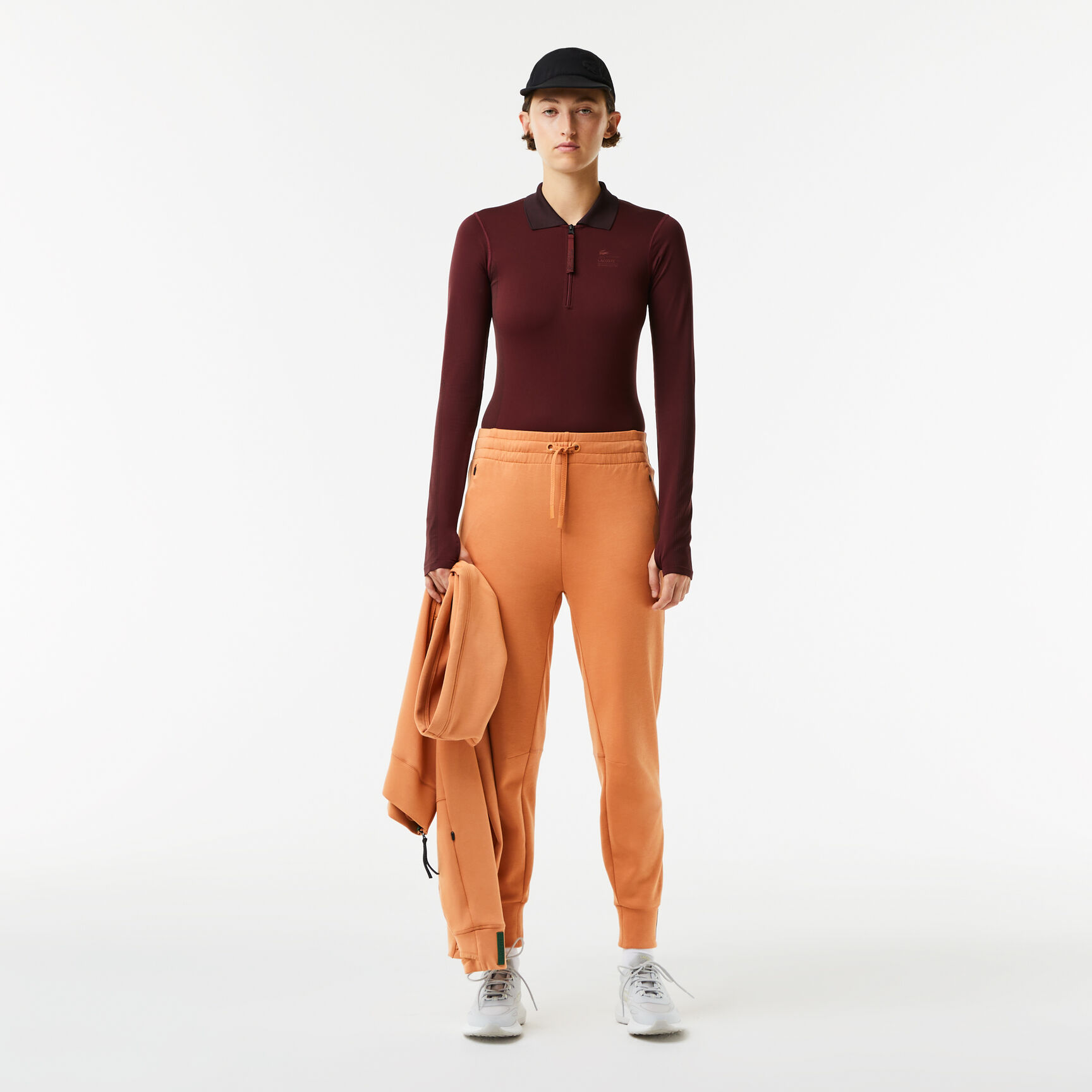 Women's Lacoste Zip Collar Bodysuit