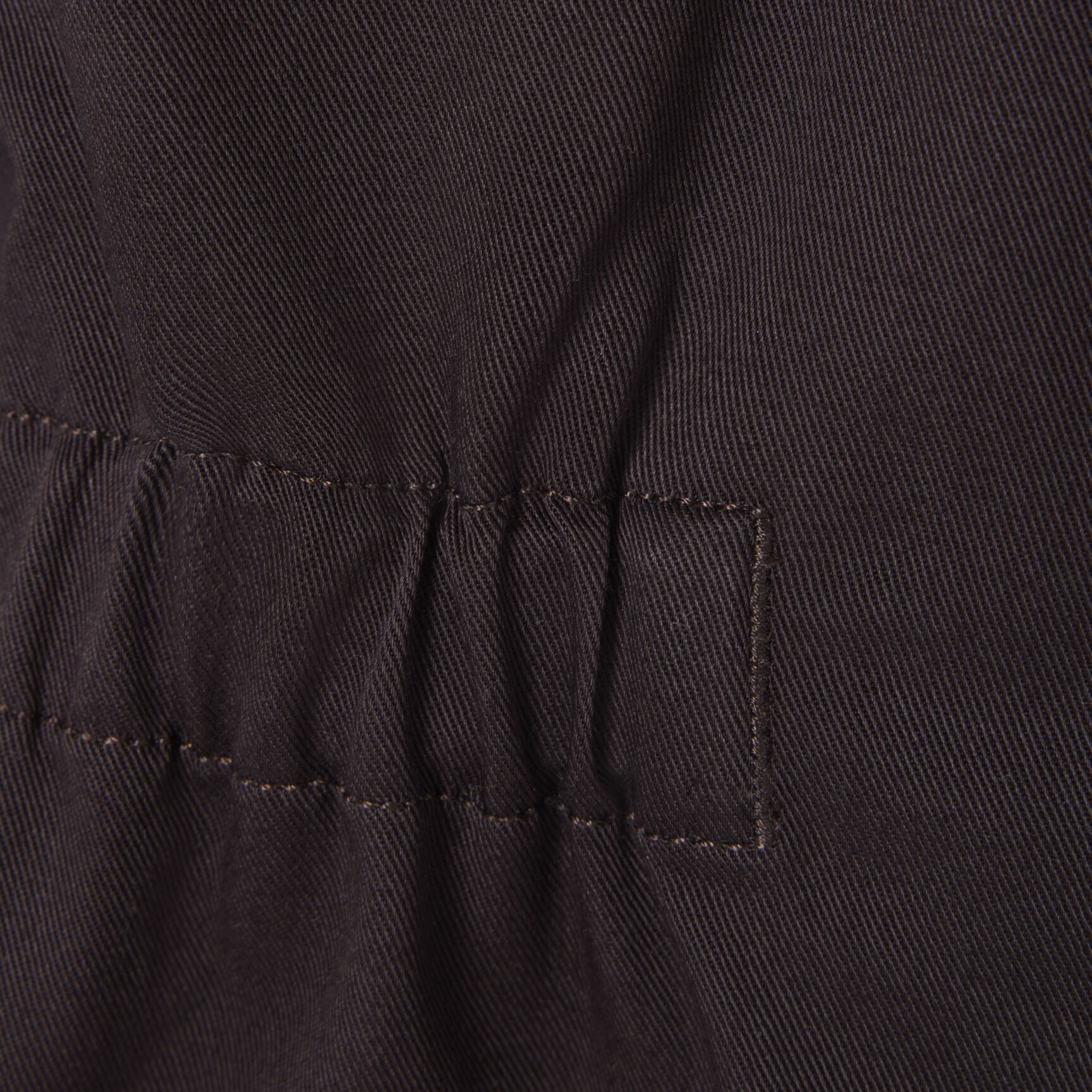 Polo Collar Stretch Gabardine Playsuit