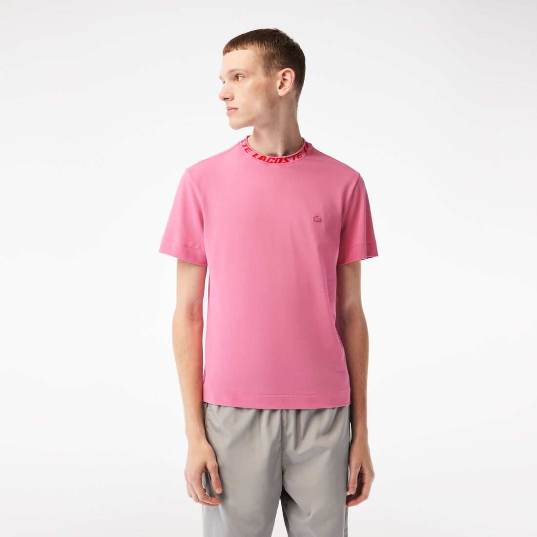 Men's Lacoste Regular Fit Branded Collar T-shirt