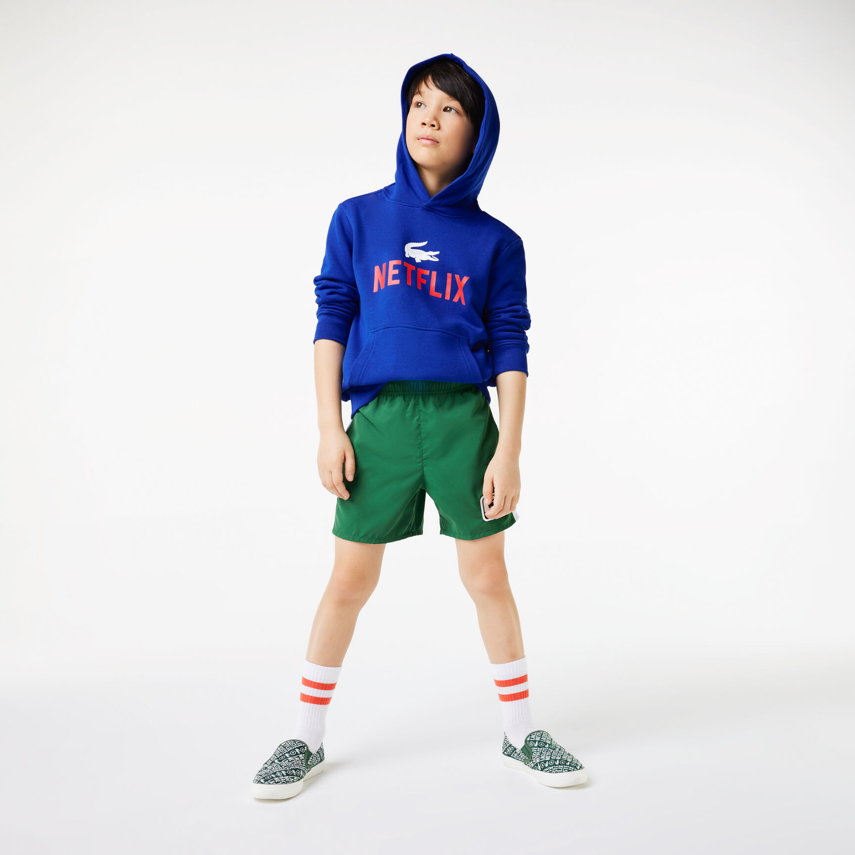 هودي قطن عضوي للأطفال مجموعة Lacoste x Netflix هودي قطن عضوي للأطفال مجموعة Lacoste x Netflix