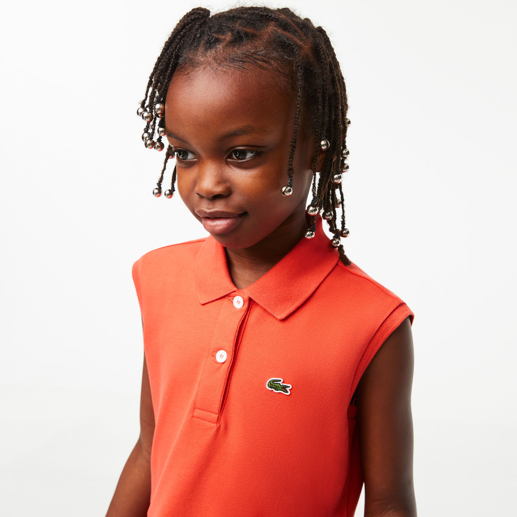 Girls' Lacoste Fit and Flare Stretch Pique Polo Dress Girls' Lacoste Fit and Flare Stretch Pique Polo Dress