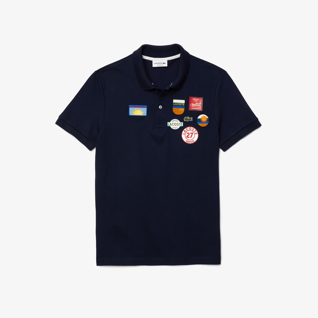 Men’s Lacoste Regular Fit Badge Cotton Polo Men’s Lacoste Regular Fit Badge Cotton Polo