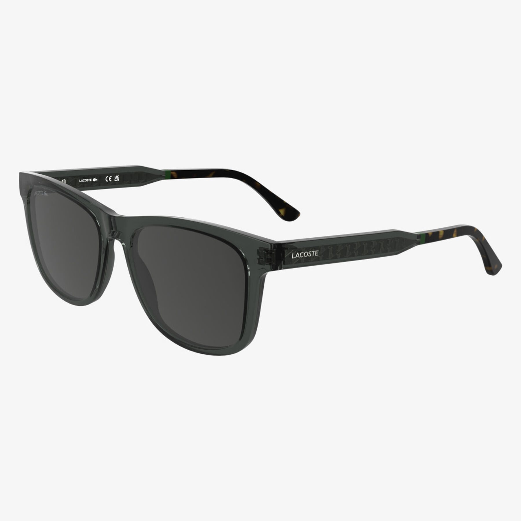 lacoste men s rectangular bio injected glasses