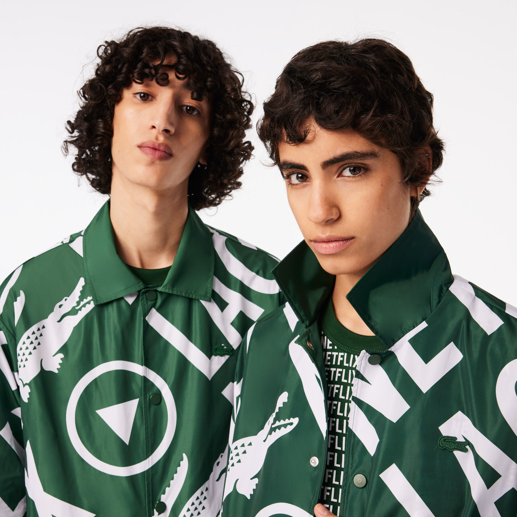 Unisex Lacoste x Netflix Printed Polo Jacket unisex lacoste x netflix printed polo jacket